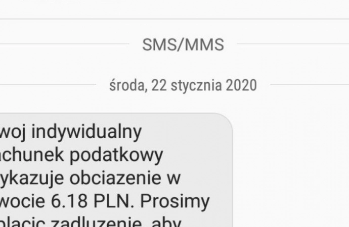 Fałszywe sms-y o mikrorachunkach